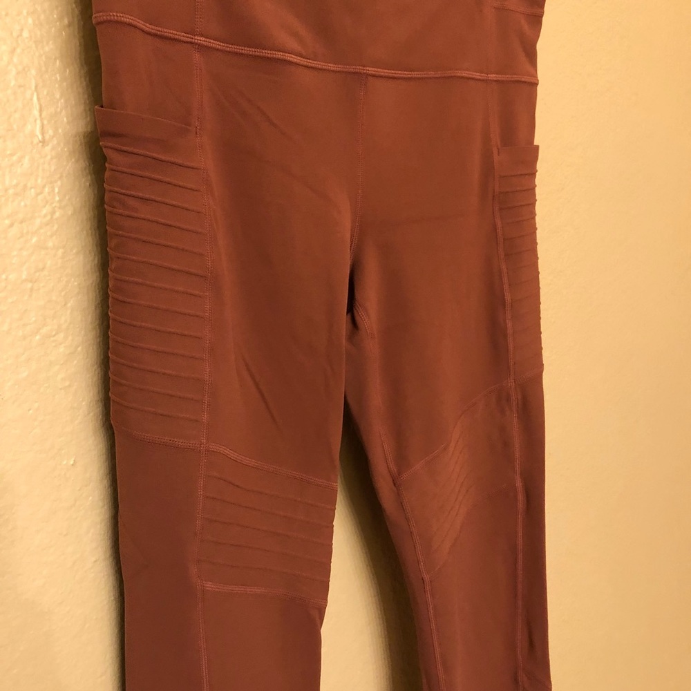 Athleta Moto Leggings, VGUC, Dusty Rose Color